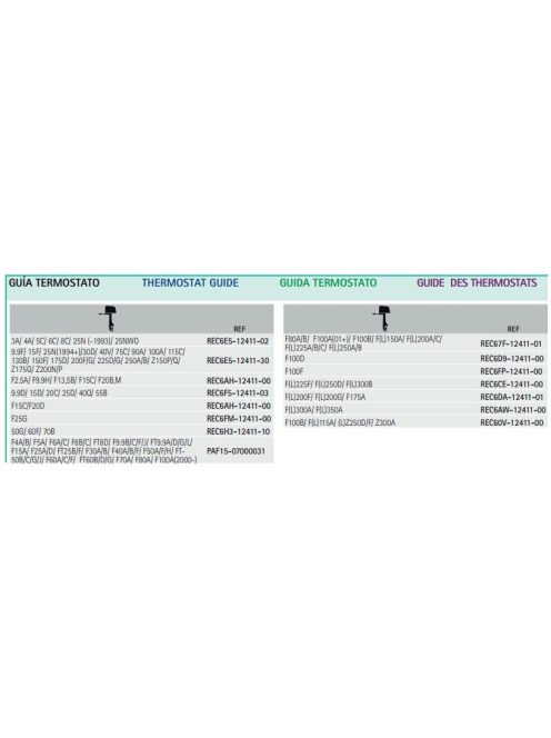 Termosztát 60°C Mercruiser/Suzuki/Honda/Tohatsu/Yamaha/OMC (Bombardier)