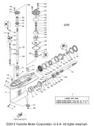 Vízpumpa tömítés Yamaha/Parsun/Mercruiser