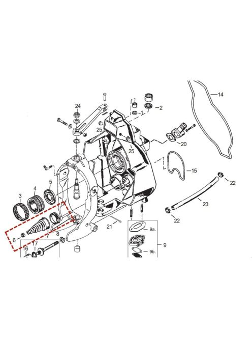 Váltóbowden gumiharang Mercruiserhez 500513